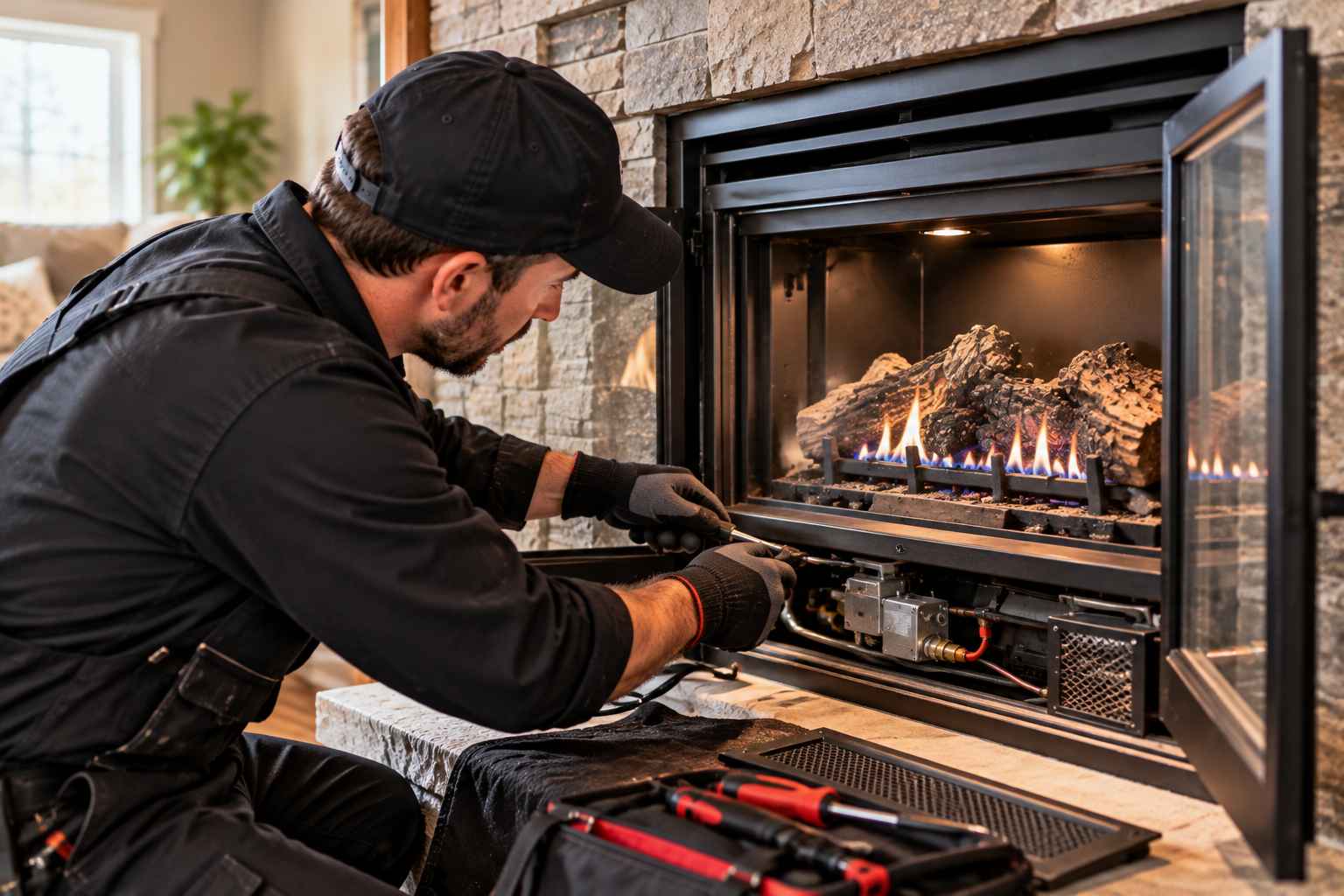 Gas fireplace cleaning and repair in Ottawa
