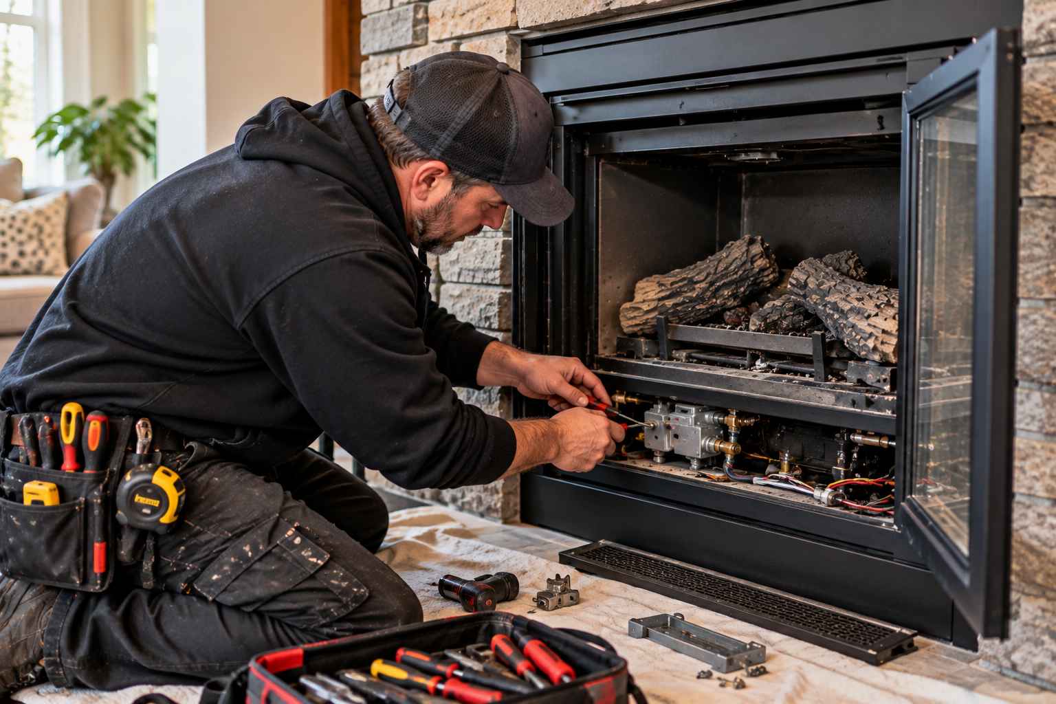 Gas fireplace repair and cleaning services in Ottawa